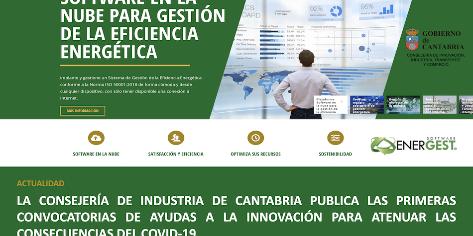 industria, cantabria, ayudas, covid19, eficiencia energestica, sostenibilidad, ods, plataforma software, energest