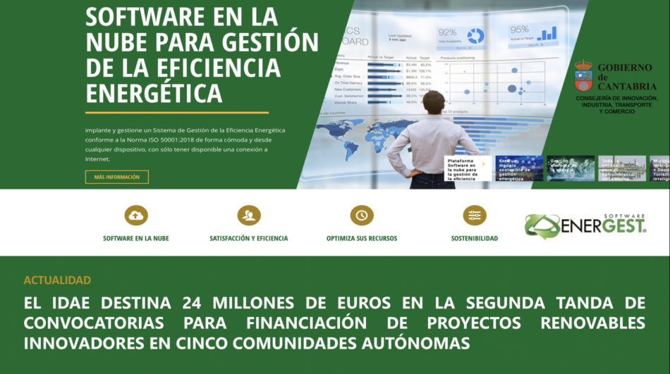 EL IDAE DESTINA 24 MILLONES DE EUROS EN LA SEGUNDA TANDA DE CONVOCATORIAS PARA FINANCIACIÓN DE PROYECTOS RENOVABLES INNOVADORES EN CINCO COMUNIDADES AUTÓNOMAS EL IDAE DESTINA 24 MILLONES DE EUROS EN LA SEGUNDA TANDA DE CONVOCATORIAS PARA FINANCIACIÓN DE PROYECTOS RENOVABLES INNOVADORES EN CINCO COMUNIDADES AUTÓNOMAS