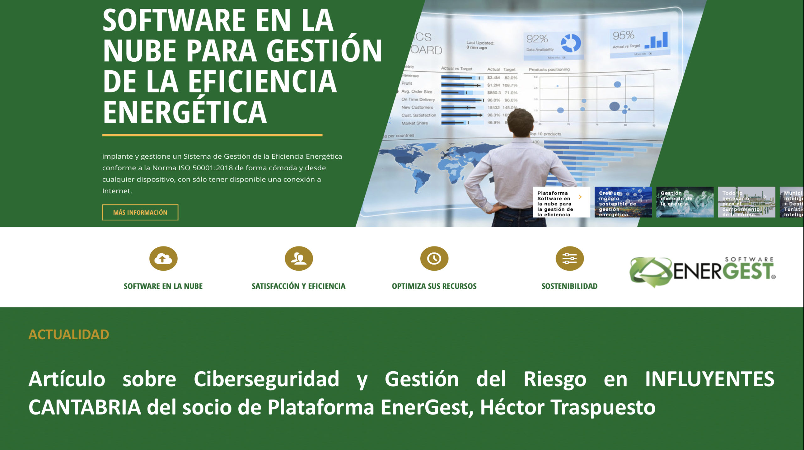 Gestion del Riesgo y Ciberseguridad, Plataforma EnerGest, ISO 50001, eficiencia energética, influyentes Cantabria Gestion del Riesgo y Ciberseguridad, Plataforma EnerGest, ISO 50001, eficiencia energética, influyentes cantabria